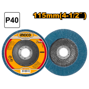 115mm (4-1/2") Zirconia Flap Disc P40 Grit - Type 27, Stainless Steel/INOX, MPA Certified