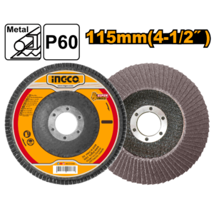 115mm Aluminum Oxide Flap Disc P60 - Steel Blending & Deburring
