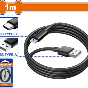 High-Speed USB Type-A to Type-C Charging Cable – 1m with 3A Max Current