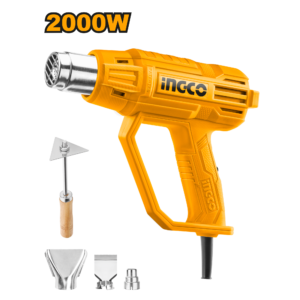 2000W 3-Nozzle Heat Gun P1C4 - 560°C, 380 L/min, Scraper Included