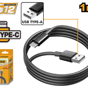 Reliable USB Type-A to Type-C Cable – 1m Length with 3A Max Charging Current
