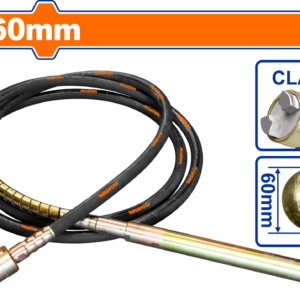 Heavy-Duty 60mm Vibrator Poker with 480mm Head Length and Claw Coupling