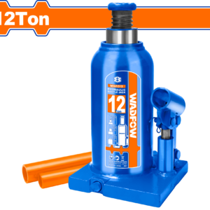 12-Ton Hydraulic Bottle Jack - 200-370mm Lift, 6.05kg