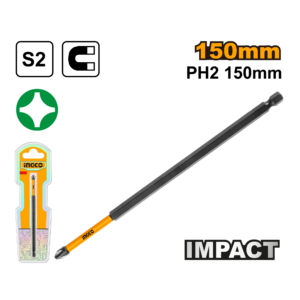 150mm PH2 Impact Screwdriver Bit with Magnet for Impact Drivers