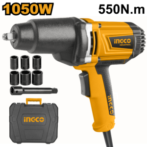 1050W Electric Impact Wrench C2 - 550Nm, 1/2" Drive, 6 Sockets, BMC