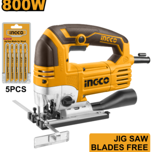 800W Heavy-Duty Jigsaw - 3100 SPM, 135mm Wood, Aluminum Gearbox