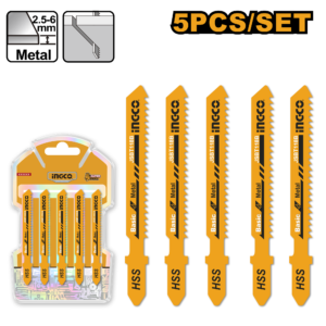 76mm HSS Jigsaw Blades for Metal 12TPI - 5-Pack, 2.5-6mm Sheet