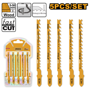 Curved Wood Cutting Jig Saw Blades 100mm (6TPI) – 5pcs Set