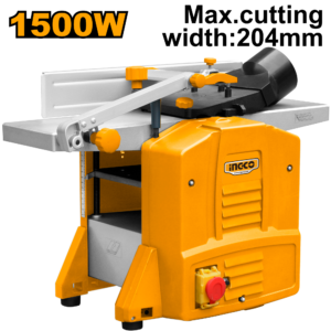 Heavy-Duty 1500W Jointer and Planer with Large Cutting Capacity