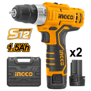 Lightweight 12V Cordless Drill with Battery and Accessories – P1C5