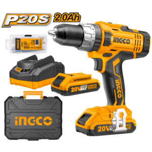 Advanced 20V Brushless Cordless Drill with Large Chuck and Accessories