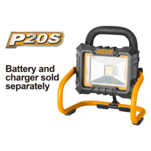 High-Intensity 20V LED Floodlight with Multiple Brightness Modes