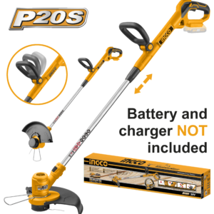 20V Cordless Grass Trimmer C2 - 300mm Cut, 1.6mm Twisted Line, 7800 RPM