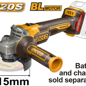 20V Brushless 4.5" Angle Grinder P1C6 - 3-Speed 9000 RPM, 115mm