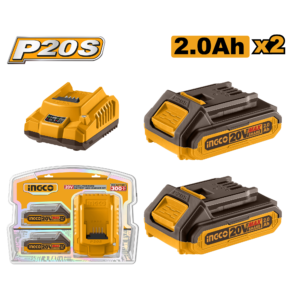 P20S 20V Cordless Power Tool Starter Kit with 2x2.0Ah Batteries