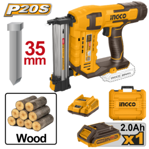 20V Lithium-Ion Cordless Brad Nailer Kit with 105pcs Magazine Capacity