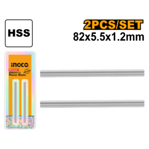 2-Pack 82x5.5x1.2mm HSS Planer Blades - Reversible Double-Edge, For PL10508 Series Electric Planers
