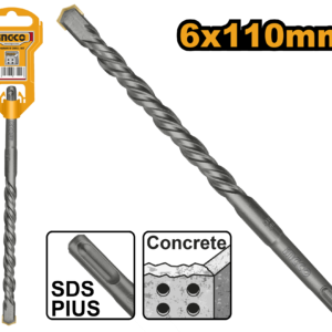 6x110mm SDS Plus Cemented Carbide Hammer Drill Bit