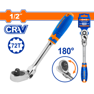 1/2" Drive 72-Tooth Flex Head Ratchet with Soft Handle