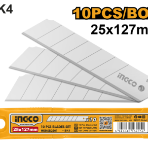 10-Pack 25x127mm Heavy-Duty SK4 Knife Blades