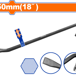 18" Wrecking Bar - 450mm x 16mm 45# Carbon, Flat Pry, Label