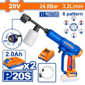 20V Brushless Cordless Pressure Washer Kit with 2 Batteries