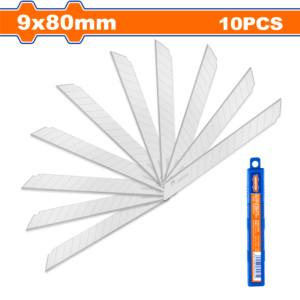 10-Pack 9x80mm Snap-Off Blades in Plastic Box