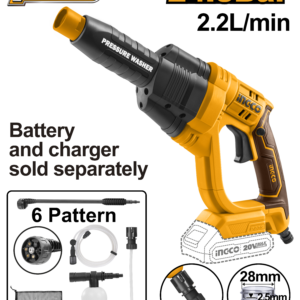 20V Cordless Pressure Washer (Tool Only) with 6 Patterns