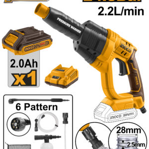 20V Cordless Pressure Washer Complete Kit with Battery