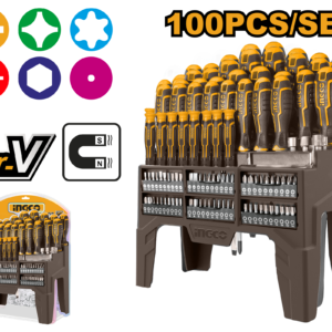 100-Piece Professional Screwdriver and Bit Master Set
