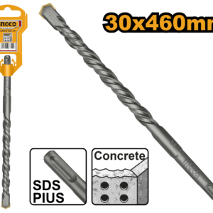 30x460mm SDS-Plus Oversized Drill Bit - Carbide Reinforced, Heavy Masonry