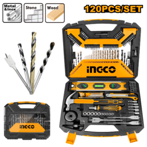 120-Piece Ultimate Drill & Drive Accessory Kit P5 - Masonry/HSS/Wood Bits + Sockets + BMC