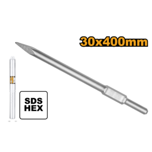 30x400mm Pointed Hex Chisel for Demolition Hammers