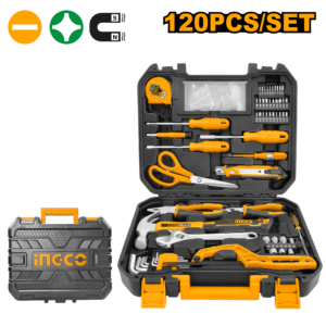 120-Piece Household Hand Tool Kit P1C4 - Hammer + Pliers + Drivers + BMC Case