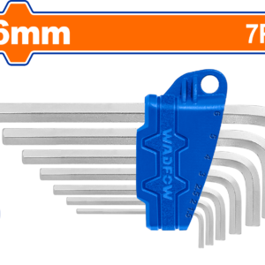 7-Piece Short Arm Hex Key Set with Chrome Finish