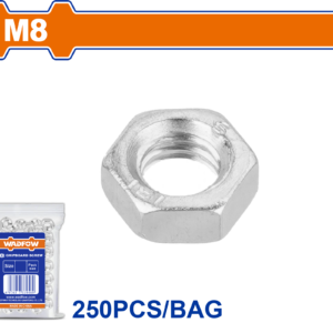 250-Pack M8 Zinc-Plated Hex Nuts