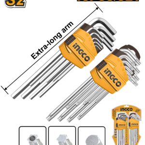 18 Pcs Hex Key and Torx Key Set