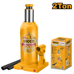 2-Ton Hydraulic Bottle Jack - 180-333mm Lift, 153mm Stroke, Safety Valve, 2.5kg