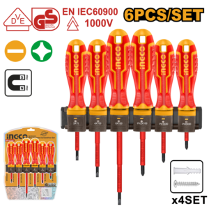 6 Pcs Insulated Screwdriver Set