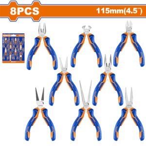 8-Piece Mini Pliers Set for Precision and Electronics Work