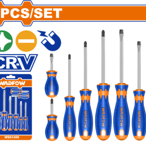 8-Piece Chrome Vanadium Screwdriver Set on Sliding Card