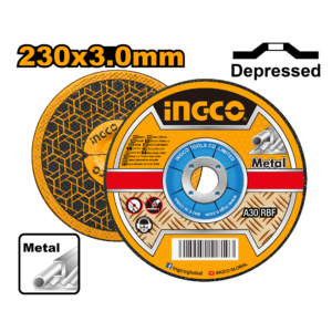 230mm (9") Depressed Center Metal Cut-Off Wheel 3.0mm P50C100 - INOX Stainless, Type 27