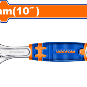 10" (250mm) Adjustable Wrench - 0-35mm Capacity, 45# Steel, Two-Tone Ergonomic