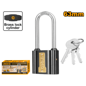 63mm Long Shackle Iron Padlock with Weather Cover