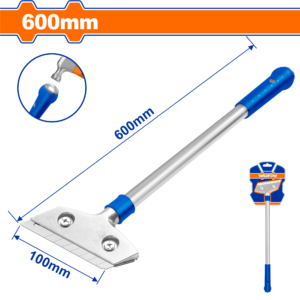 600mm Aluminum Paint Scraper - 100x18mm Blade, Extendable Pole, Half Blister