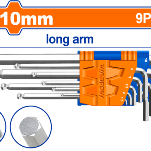 Ball Point Hex Key Set – 9pcs, Cr-V