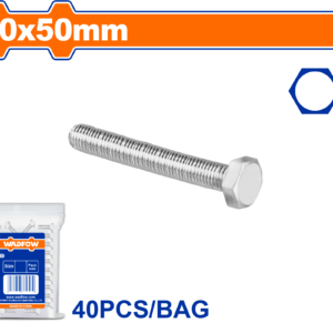 40-Pack M10x50mm Zinc-Plated Hex Head Bolts