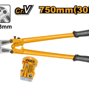 30" Industrial Bolt Cutter - 13mm Max Capacity, Cr-V, Cushioned Handles