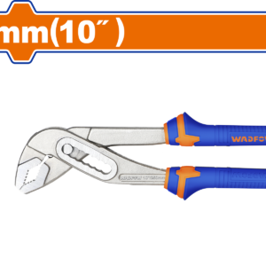 10" Pump Pliers - 40mm Jaw, Polished Anti-Rust, Two-Color Handle, PP Hanger