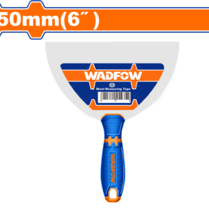 6" Stainless Putty Knife - 150mm Flexible Blade, Fine Polish, Bi-Color Handle